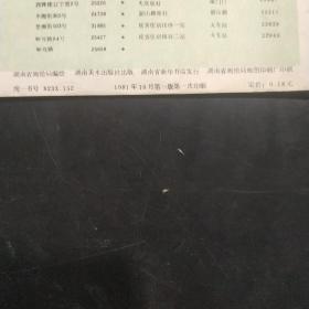 长沙市旅行指南1981年