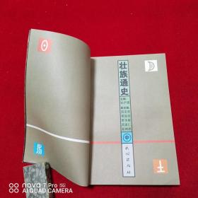 壮族通史上中，两册合售，品好见图