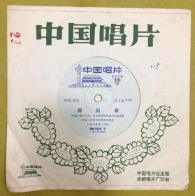 黑胶老唱片【国际歌】1片2面----XM1030、1969年录音出版、中国唱片