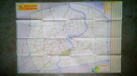 旧地图-上海城区道路交通图(2010年4月版印)2开85品