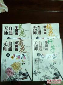 无师自通学国画(梅花、兰花、竹子、菊花共四本)