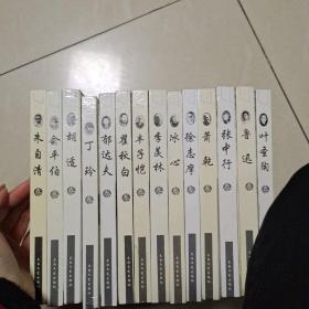 中国20世纪散文精品（胡适卷、郁达夫卷、施蛰卷 等中国现代文学名著丛书）14本合售 精装