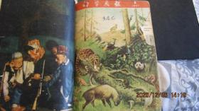 1957年《科学画报》（第5.7-9.11）期刊杂志5本合订 破损中品