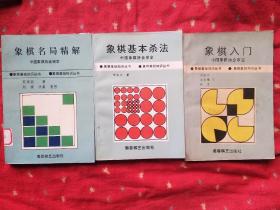 象棋基础知识丛书3本   名局精解 基本杀法 象棋入门