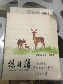 封面设计梅花鹿的练习簿