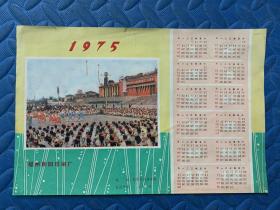 年历卡：1975年 福州朝阳印刷厂地址朝阳区先锋中路电话号码4568精美插图