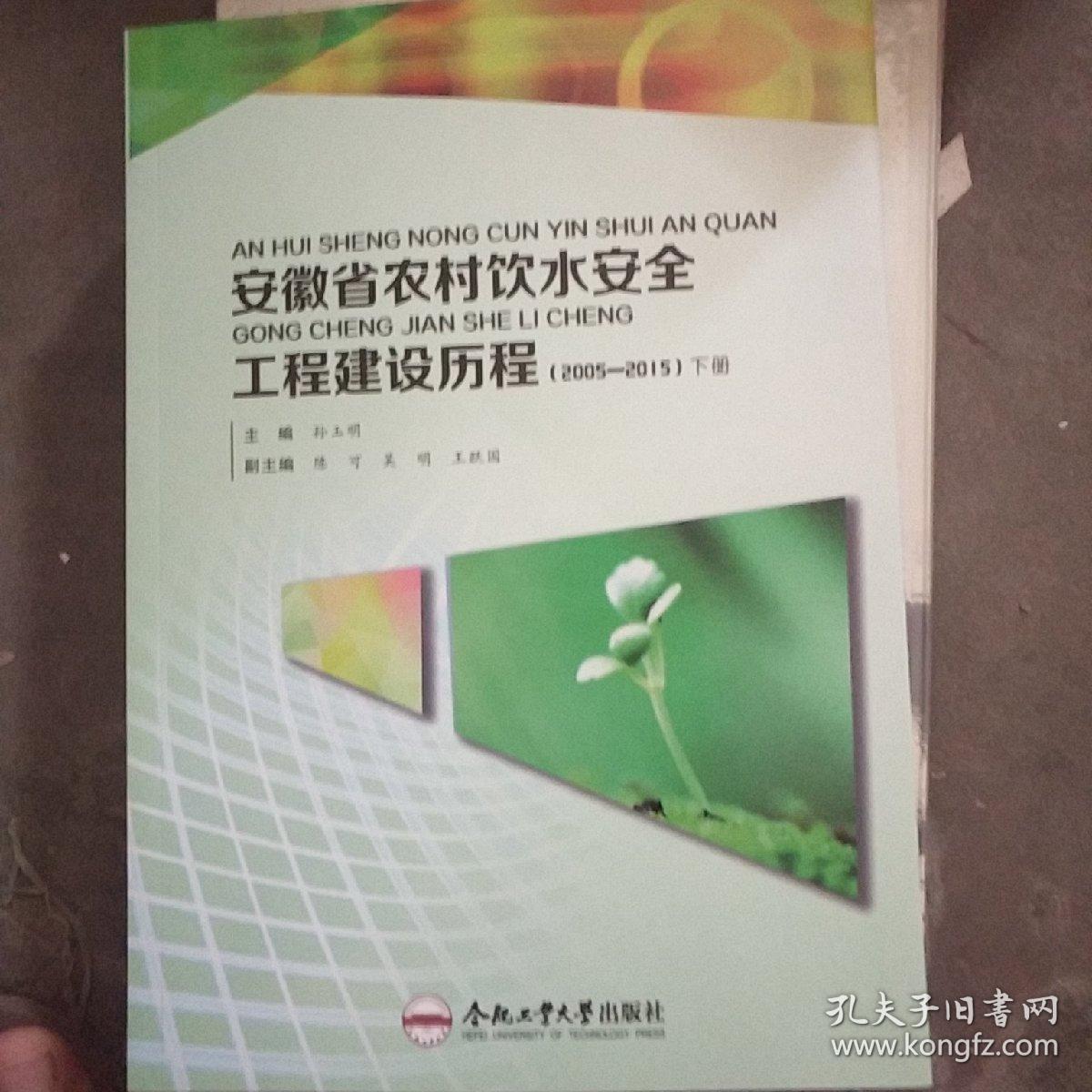 安徽省农村饮水安全工程建设历程（2005-2015 套装上下册）