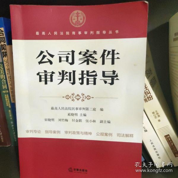 最高人民法院商事审判指导丛书：公司案件审判指导