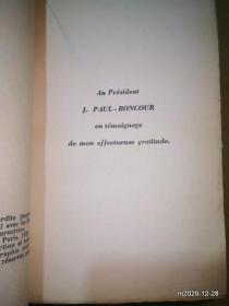 法文原版毛边书：FRANCOLS DE TESSAN FRANKLIN ROOSEVELT 富兰克林罗斯福 1948年