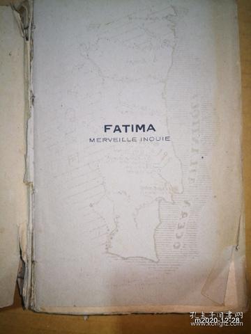 法文原版毛边书：FATIMA MERVEILLE INOUIE 第二版修订1942年