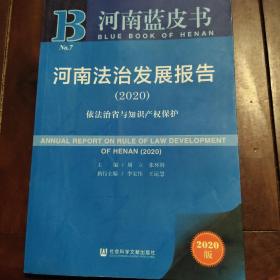 河南蓝皮书：河南法治发展报告（2020）