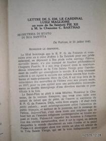 法文原版毛边书:FATIMA MERVEILLE INOUIE 第二版修订1942年