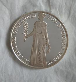 35mm 1936柏林大会 纪念章 镀银 欧洲硬币