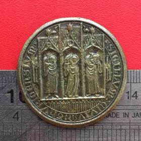 D276旧铜瑞士胸针徽章100年国家1869-1969苏黎世铜牌铜章珍收藏