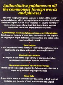 Dictionary of Foreign Words and Phrases 牛津外来语和短语词典 （ 包括40多种语言的8000多词汇和短语成语）布面精装 书脊烫金 带护封