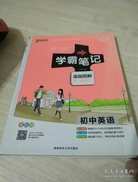 15PASS绿卡学霸笔记：初中英语（漫画图解 课堂笔记 考前冲刺 全彩版）