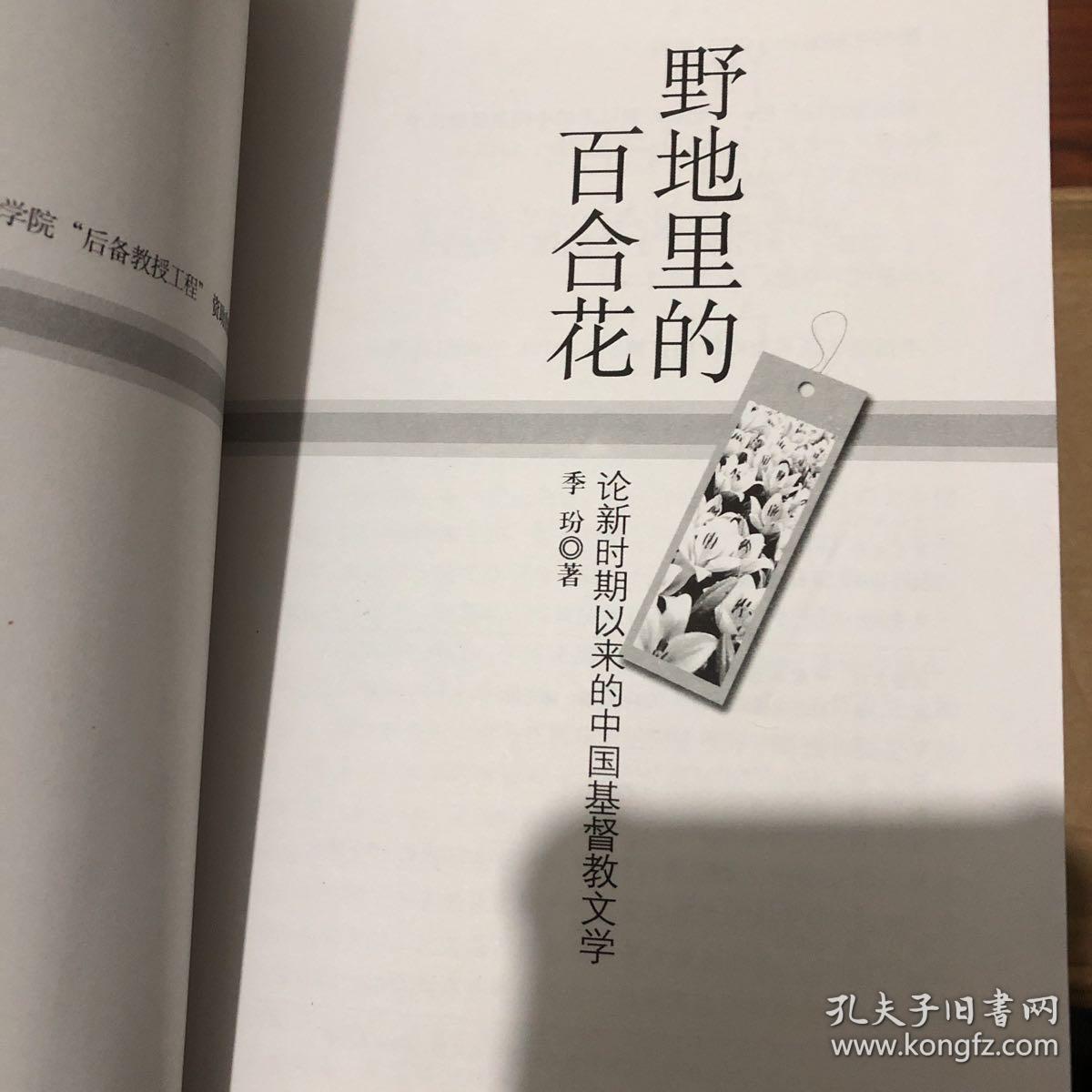 【正版现货，一版一印】野地里的百合花：论新时期以来的中国基督教文学
