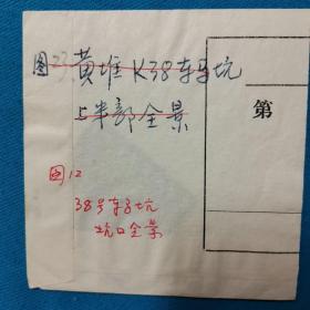 老照片  文物老照片   地区老照片底片2张    1996年扶风黄堆老堡子西周墓清理挖掘文物     1.黄堆38号车马坑口全景  2.黄堆38号车马坑坑底马骨出土情况