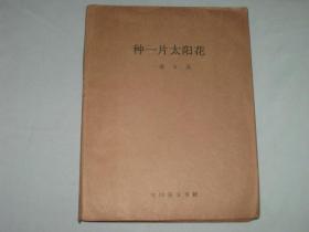 种一片太阳花 ——散文选   1991年一版一印  仅印200册    中国盲文出版社