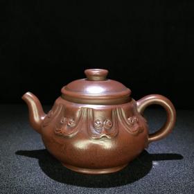 清中期精品珍藏紫砂壶 如意