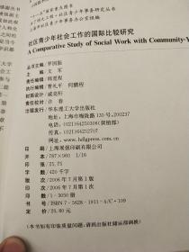 社区青少年社会工作的国际比较研究