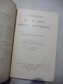 Much ado about nothing：The swan edition【32开精装 英文原版】 (原中华民国时期上海启秀女子中学图书馆藏书)