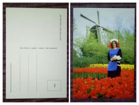 外国明信片，荷兰原版，花园风光3，品如图