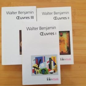 Walter Benjamin / Oeuvres（Tomes I+II+III ）瓦尔特 本雅明《作品集》（三册全） 法语原版