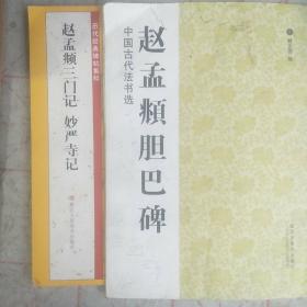 翰墨字帖·历代经典碑帖集粹：赵孟頫三门记·妙严寺记、赵孟頫胆巴碑二本合售