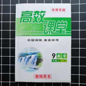 2019云南专版高效课堂课堂数学9年级全教师用书