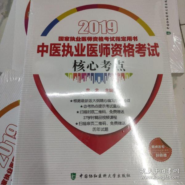 2019执医考试丛书-2019年国家执业医师资格考试中医执业医师资格考试核心考点