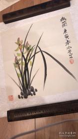 四川著名画家，祝永宁作品《兰花》