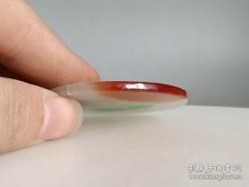 乡下收的冰种彩色翡翠罗汉佩.0