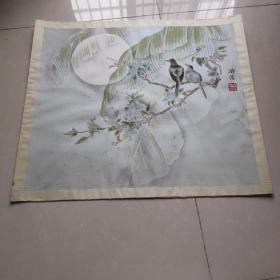 著名画家 游浩 国画工笔花鸟6 真迹 永久保真