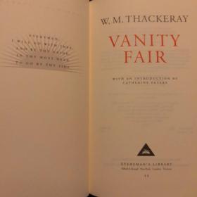 Vanity Fair 名利場 William Makepeace Thackeray薩克雷 英文原版