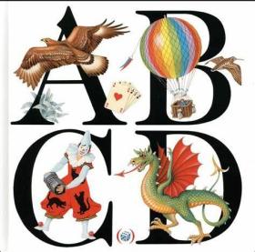 Abcd，法语字母艺术画册，法文原版