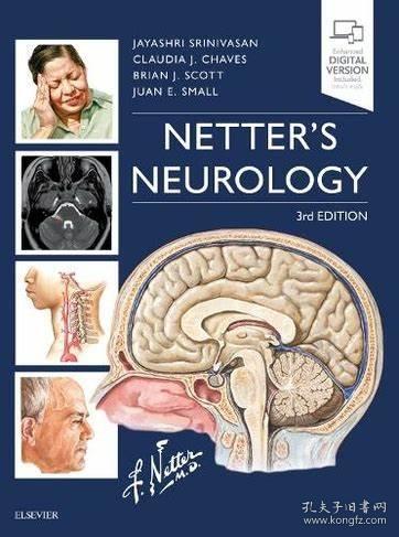 Netter's Neurology (Netter Clinical Science) 3rd Edition，神经病学，第3版，英文原版