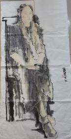 山东美协主席著名画家张望人物画作品