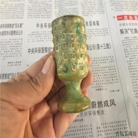 古董战国高古玉古玩玉器做旧玉璧玉石岫玉吊坠挂件把件玉酒杯摆件