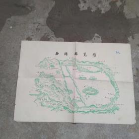 老地图 西湖游览图