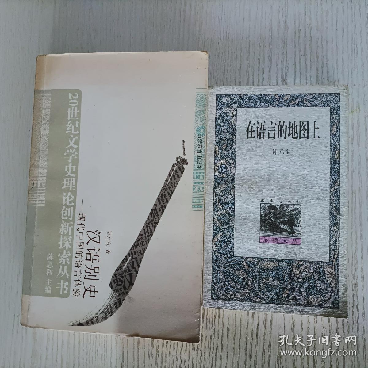 郜元宝2本合售:《汉语别史》+《在语言的地图上》