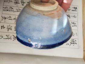 晚清民国洋蓝小碗标本