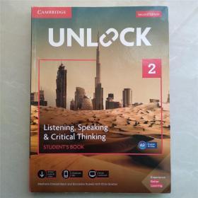 UNLOK 2 Listening Speaking & Critical Thinking STUDENT'S BOOK 打开2听、说、批判性思维学生的书（有勾画字迹）