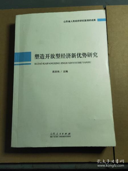 塑造开放型经济新优势研究