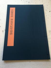 书学大系  第二帙 玄秘塔碑神策军纪聖德碑