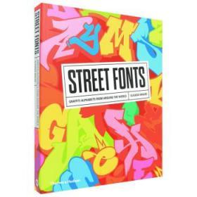 Street Fonts，街头字体 涂鸦字体设计 英文创意造型艺术字体平面设计原版书籍