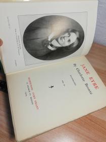 1924年  JANE EYRE   简爱    上书口刷绿色  两侧书口毛边   字体较大适合阅读  一本全