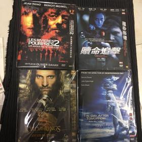 DVD 光盘 后天 魔戒三部曲王者无敌上下（两碟装） 赌命追击 赤色通缉令2天使启示录 dvd 影碟 四盘五碟简装通走，如单要或需要其他组合请联系客服