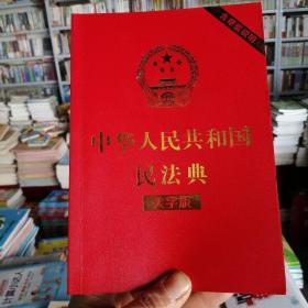 中华人民共和国民法典（大字版32开大字条旨红皮烫金）2020年6月新版