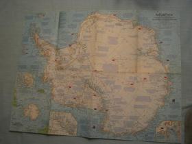 现货 national geographic美国国家地理地图1963年2月Antarctica 南极地区